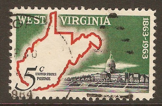 United States 1963 5c West Virginia Statehood. SG1214.